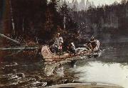 unknow artist On the,Flathead china oil painting reproduction